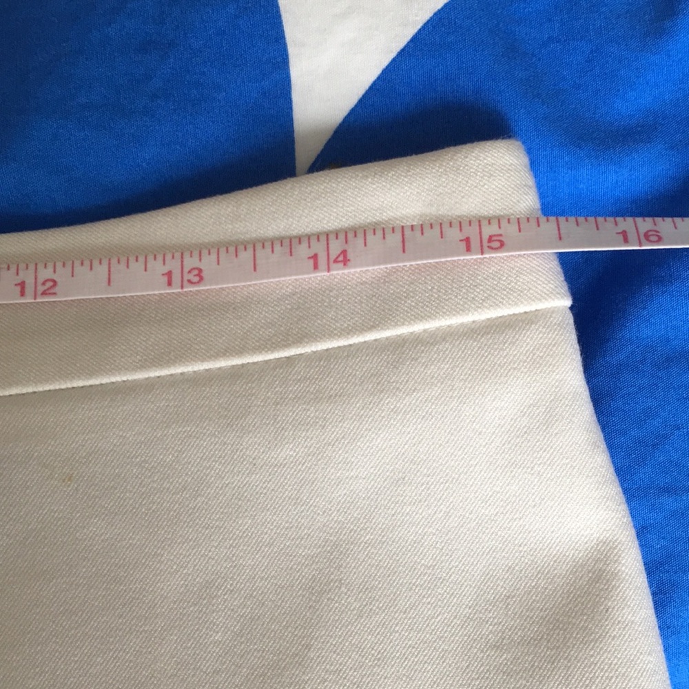 J Crew White Bi-Stretch Cotton No.2 Pencil Skirt, Size 6 - Picture 5 of 8